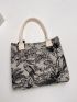 Twilly Scarf Decor Animal Graphic Tote Bag