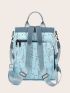 Floral Graphic Anti-theft Backpack