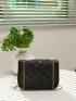 Mini Minimalist Twist Lock Quilted Chain Crossbody Bag