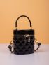 Mini Minimalist Quilted Bucket Bag