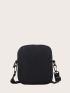 Mini Minimalist Zipper Front Square Bag