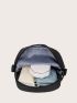 Mini Minimalist Zipper Front Square Bag