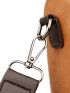Two Tone Zipper Front Earphone Hole Detail Functional Backpack