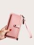 Minimalist Long Wallet With Wristlet