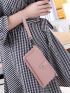 Minimalist Long Wallet With Wristlet