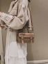 Mini Stitch Trim Buckle Satchel Bag