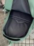 Minimalist Letter Patch Pocket Front Backpack