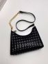 Quilted Chain Hobo Bag