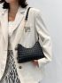 Quilted Chain Hobo Bag