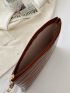 Croc Embossed Clutch Bag