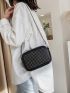 Mini Minimalist Studded Decor Square Bag