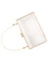 Mini Faux Pearl Decor Clutch Bag