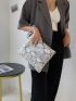 Snakeskin Pattern Clutch Bag