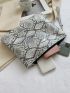 Snakeskin Pattern Clutch Bag