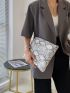 Snakeskin Pattern Clutch Bag