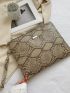 Snakeskin Pattern Clutch Bag
