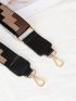 Colorblock Geometric Pattern Bag Strap