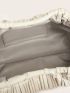 Minimalist Ruched Design Textured Clutch Bag