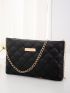 Quilted Embossed Chain Crossbody Bag