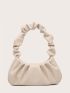 Minimalist Ruched Design Shoulder Bag