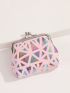 Holographic Geometric Graphic Coin Purse