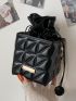 Mini Metal Patch Quilted Box Bag