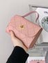 Mini Minimalist Embossed Twist Lock Satchel Bag