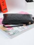 Minimalist Croc Embossed Clutch Bag
