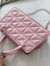 Quilted Square Chain Bag