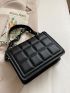 Mini Minimalist Chain Decor Satchel Bag