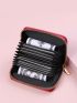 Croc Embossed Zip Card Holder