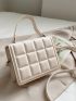 Mini Minimalist Quilted Flap Square Bag