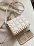 Mini Minimalist Quilted Flap Square Bag