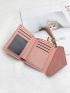 Metal Heart & Tassel Decor Small Wallet