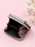 Flower Detail Flap Small Wallet