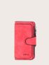 Minimalist Letter Graphic Fold Long Wallet