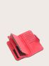 Minimalist Letter Graphic Fold Long Wallet