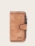 Minimalist Letter Graphic Fold Long Wallet
