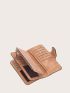 Minimalist Letter Graphic Fold Long Wallet