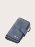 Minimalist Letter Graphic Fold Long Wallet