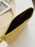Allover Croc Embossed Clutch Bag