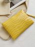 Allover Croc Embossed Clutch Bag