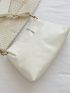 Minimalist Flap Ruched Crossbody Bag