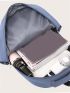 Letter Graphic Multi-compartment Backpack