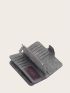 Tie Dye Pattern Fold Long Wallet