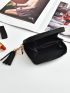 Tassel Decor Geo Graphic Small Wallet