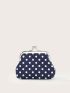 Polka Dot Kiss Lock Coin Purse
