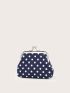 Polka Dot Kiss Lock Coin Purse