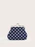 Polka Dot Kiss Lock Coin Purse