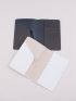 2pcs Letter Embroidered Detail Passport Holder